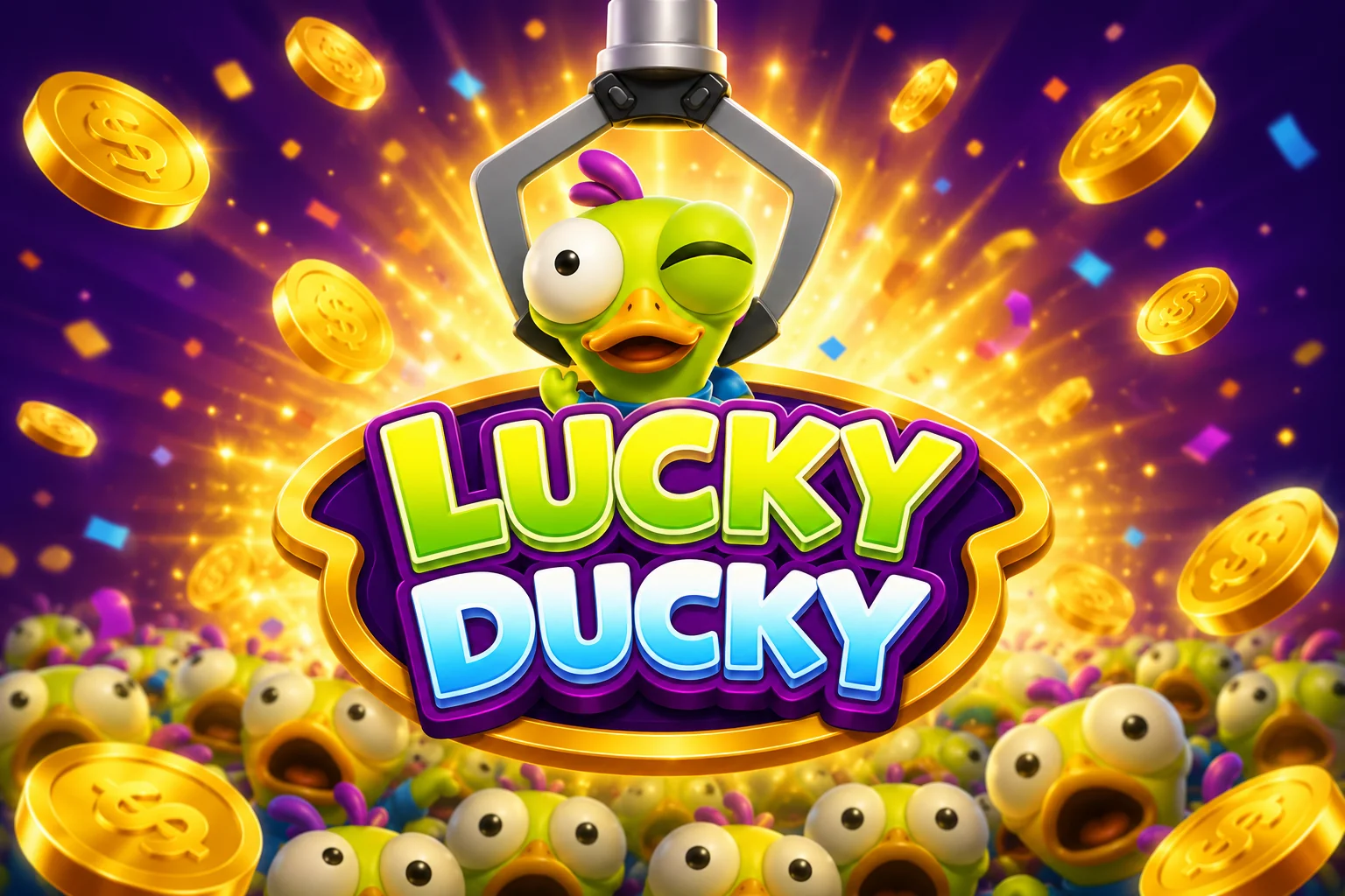 Lucky Ducky - Le crash game machine à pince par InOut Games